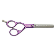 STR 5.5" Fusion Leftie Hairdressing thinning Scissors - Purple