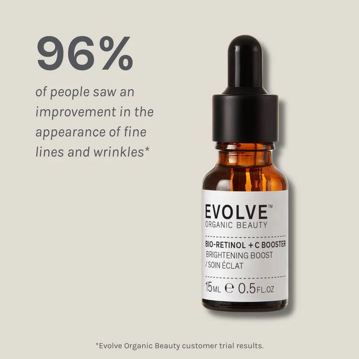 Evolve Beauty Organic Bio-Retinol C Skin Booster Brightening Facial Oil 30ml