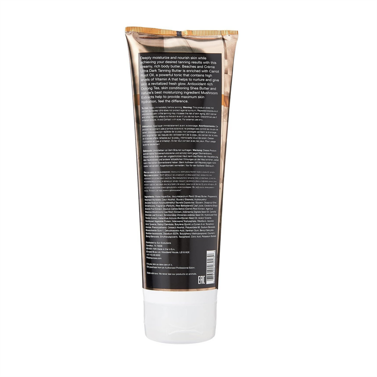 Pro Tan Beaches & Creme Coconut Tanning Lotion Dark Bronzing Butter Indoor Tan 250ml