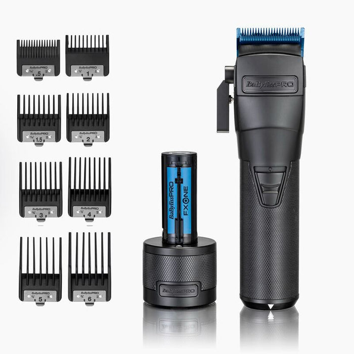 FXONE All Metal Hair Clipper Ergonomic Design Constant Lubrication Black