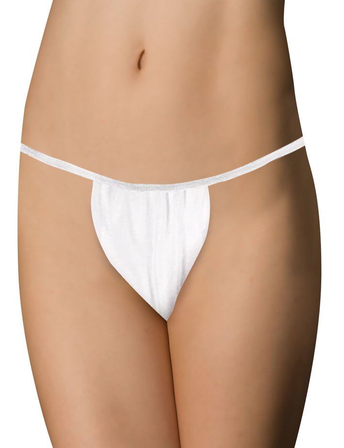 Deo Disposable White G Strings for Salon & Spa Pack of 50