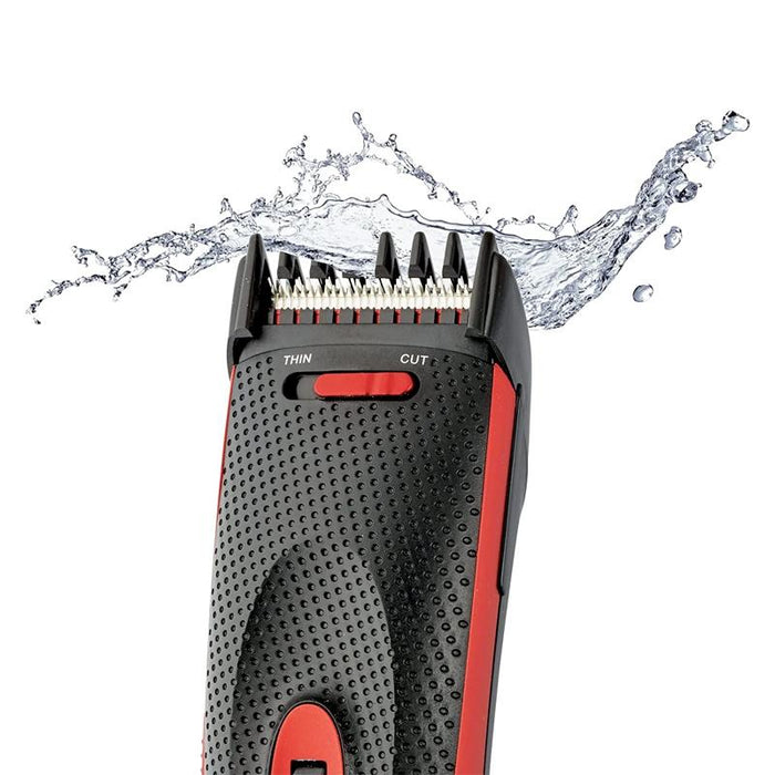 Remington HC905 The Works Hair Clipper And Trimmer Gift Pack - Red