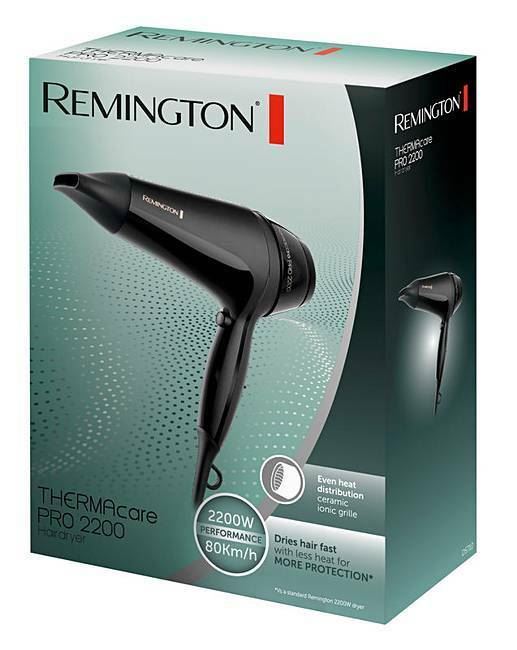 Remington D5710 Thermacare Pro Hair Dryer - 3 Features & 2 Speed Settings 2200W