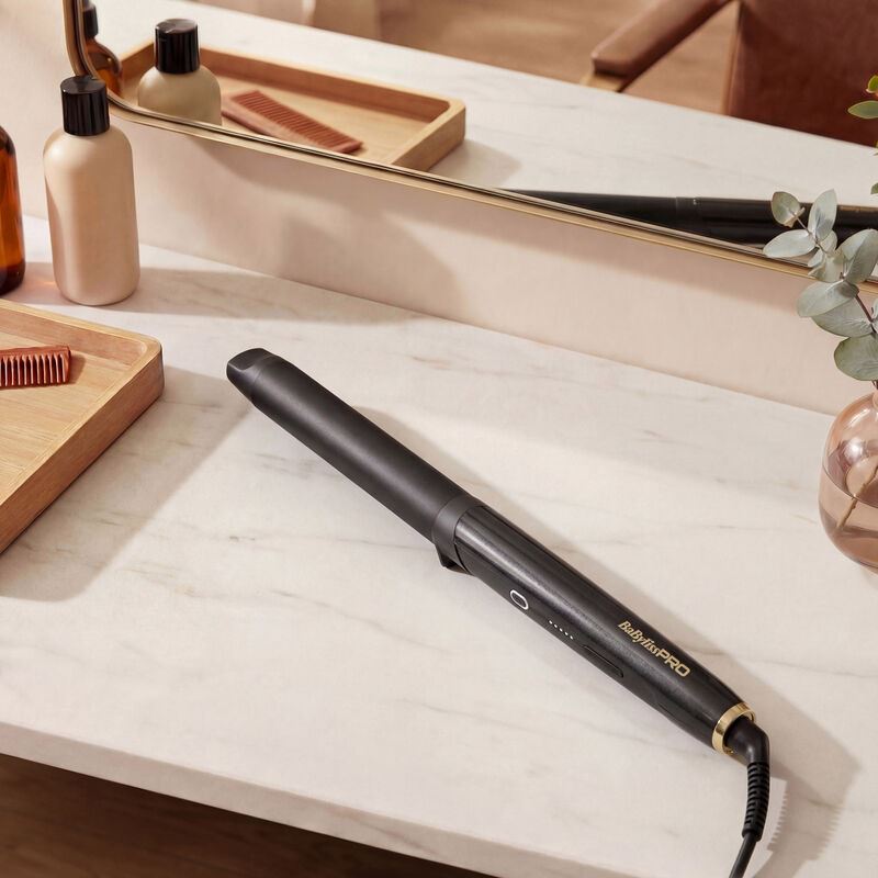 BaByliss PRO 19–13mm Conical Wand Titanium Salon Curling Tool - Muti Voltage