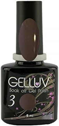 Gelluv Nail Polish Winter Rose Collection UV LED Soak Off Gel 8ml  - Dark Brown