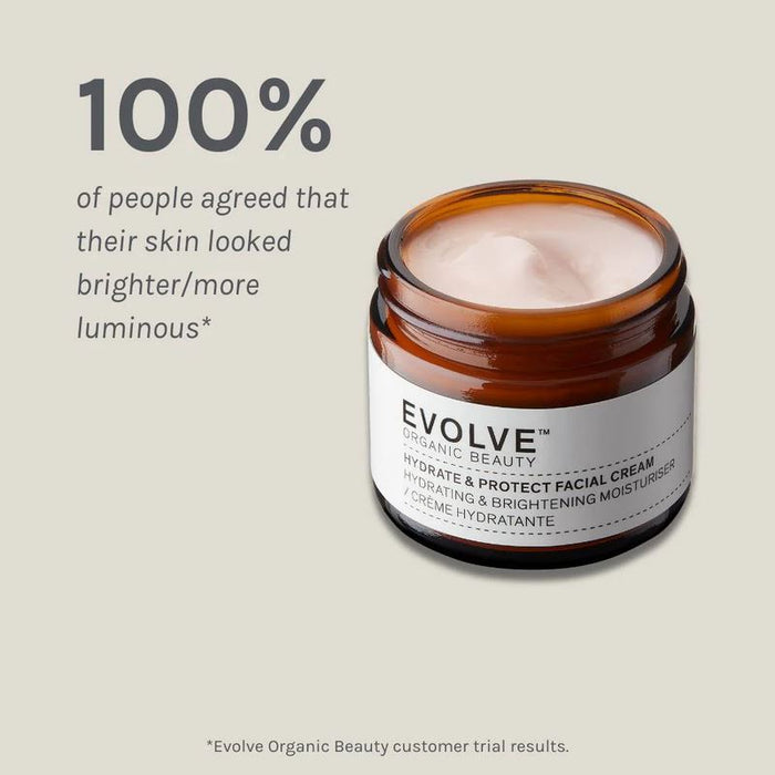 Evolve Organic Beauty Hydrate & Protect Facial Cream Moisturiser 60ml