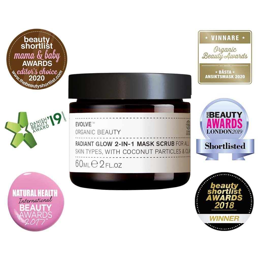 Evolve Beauty Organic Radiant Glow Mask For All Skin Types