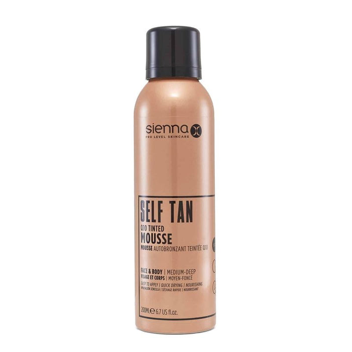 Sienna X Natural Q10 Tinted Self Tan Instant Results Tanning Mousse