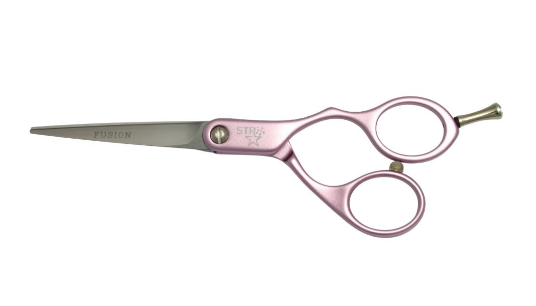 STR 6" Fusion Pink Hairdressing Scissors - Ideal For Trimming