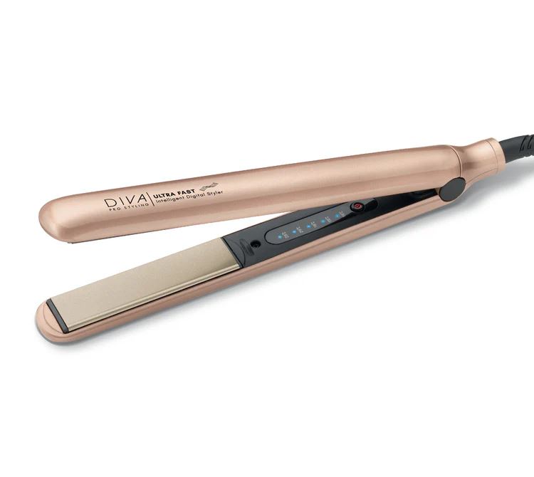 Diva Pro Ultra Fast Intelligent Digital Hair Styler Ceramic Plates - Gold