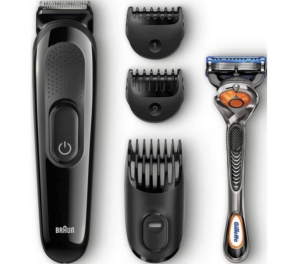 Braun SK3000 Beard Trimmer Styling Kit With Combs And Gillette Razor