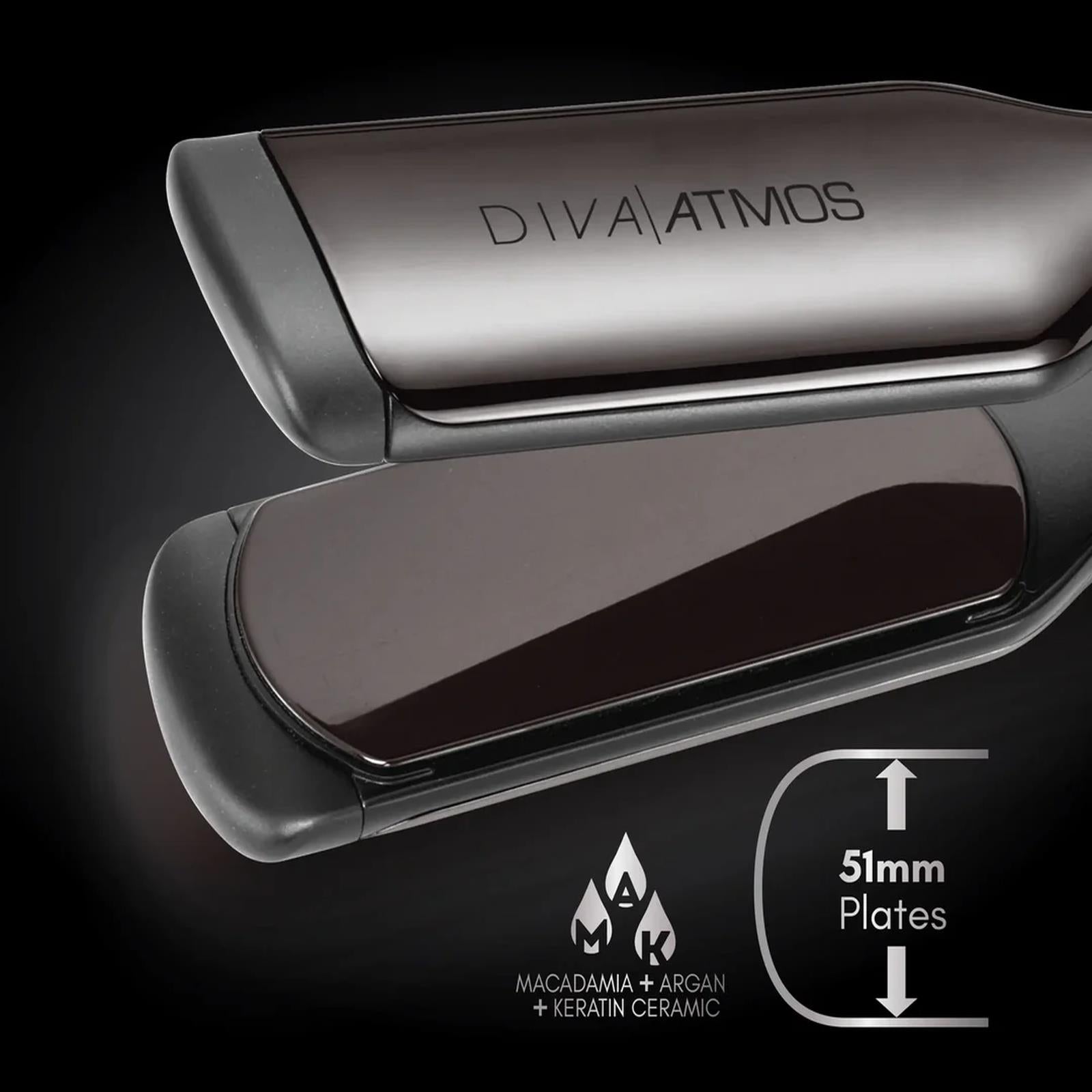 Diva Pro Styling Atmos Super Slim Professional Hair Styler Multi-Voltage Plug