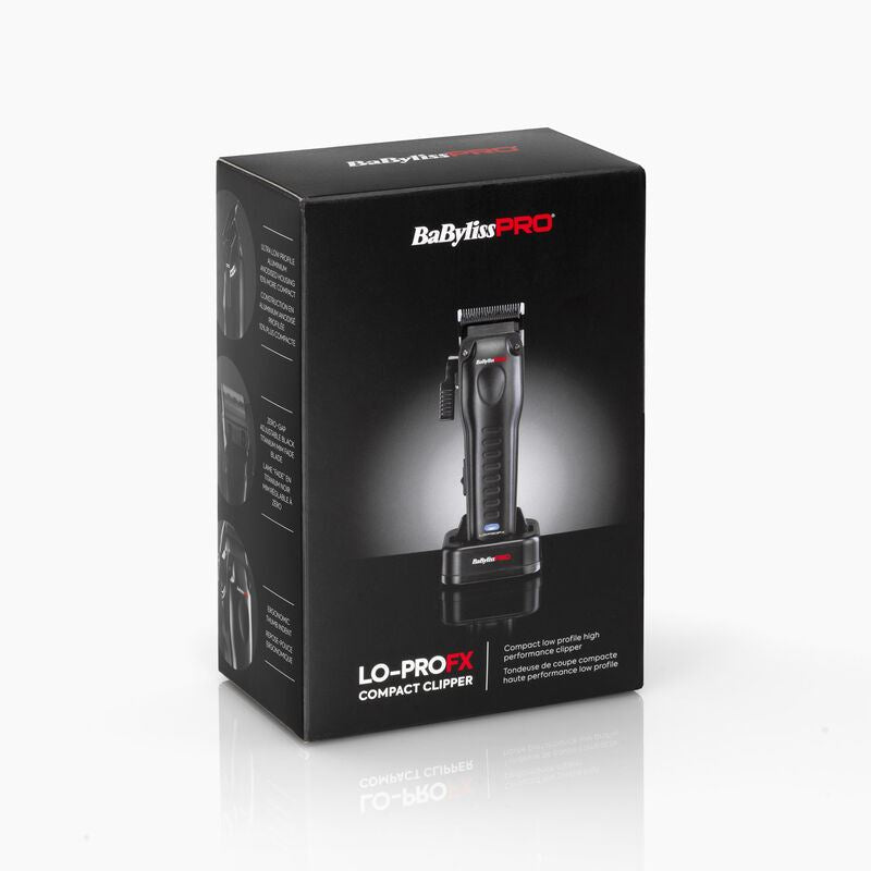 BaByliss Pro Compact Lo-ProFX Hair Clipper Ultra Thin Titanium Blade - Cordless