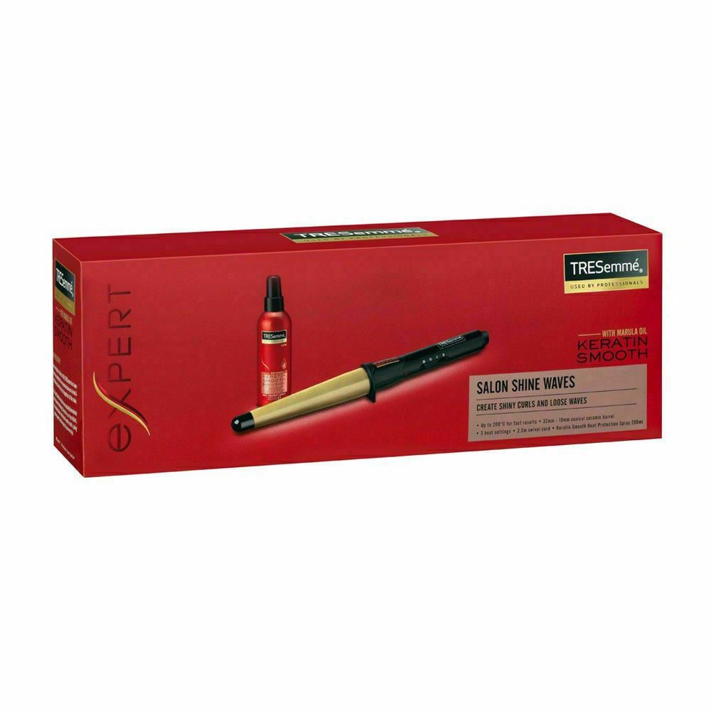 TRESemme 2804CU Hair Curling Tong Wand Salon Shine Waves 32-19mm