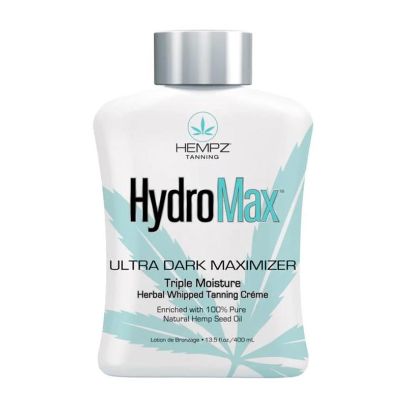Hempz Hydro Max Lotion de bronzage Ultra Dark Maximizer à base de plantes fouettée