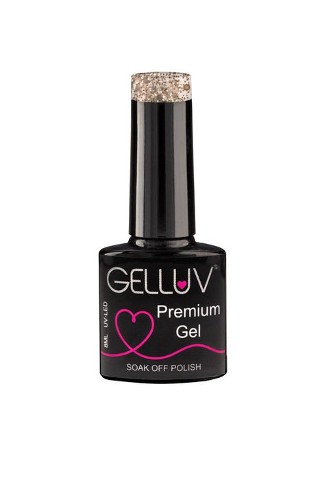 Gelluv Soak Off Gel Nail Polish All that Glitters Range - 8ml Bottles