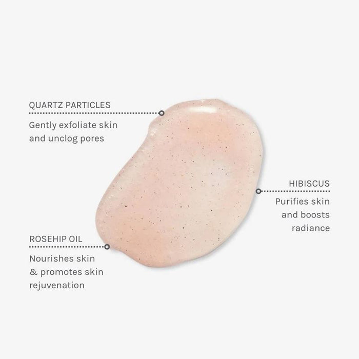 Evolve Beauty Organic Rose Quartz Facial Polish - Rosehip & Rose 120ml