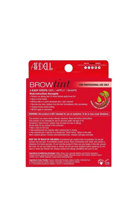 Ardell Eyebrows Tint Kit Pro Brows Dark Brown - 12 Application