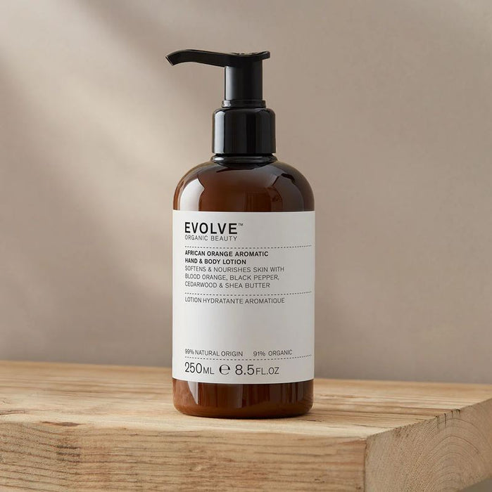 Evolve Beauty Organic African Orange Aromatic Hand & Body Lotion 250ml