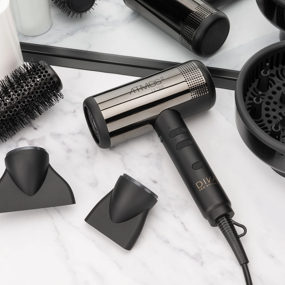 Diva Pro Atmos II Ultra Hair Dryer High Speed Ultra Ionic