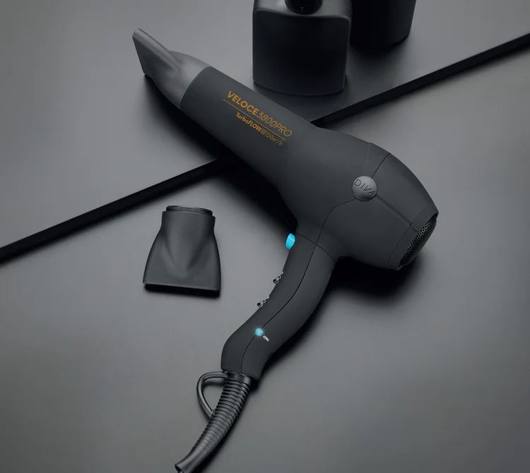 Diva Pro Veloce 3800 Pro Hair Dryer Salon Performance - Black