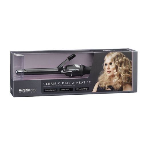 Babyliss Pro 19mm Dial A Heat Hair Curling Tongs Ceramic Curlers