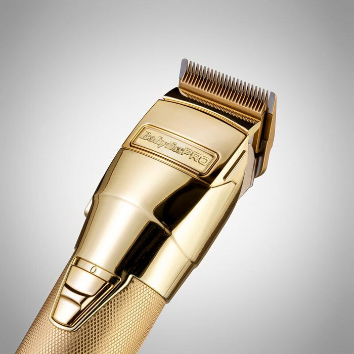 Babyliss Pro FXONE All Metal Hair Clipper Ergonomic Design Constant Lubrication Gold