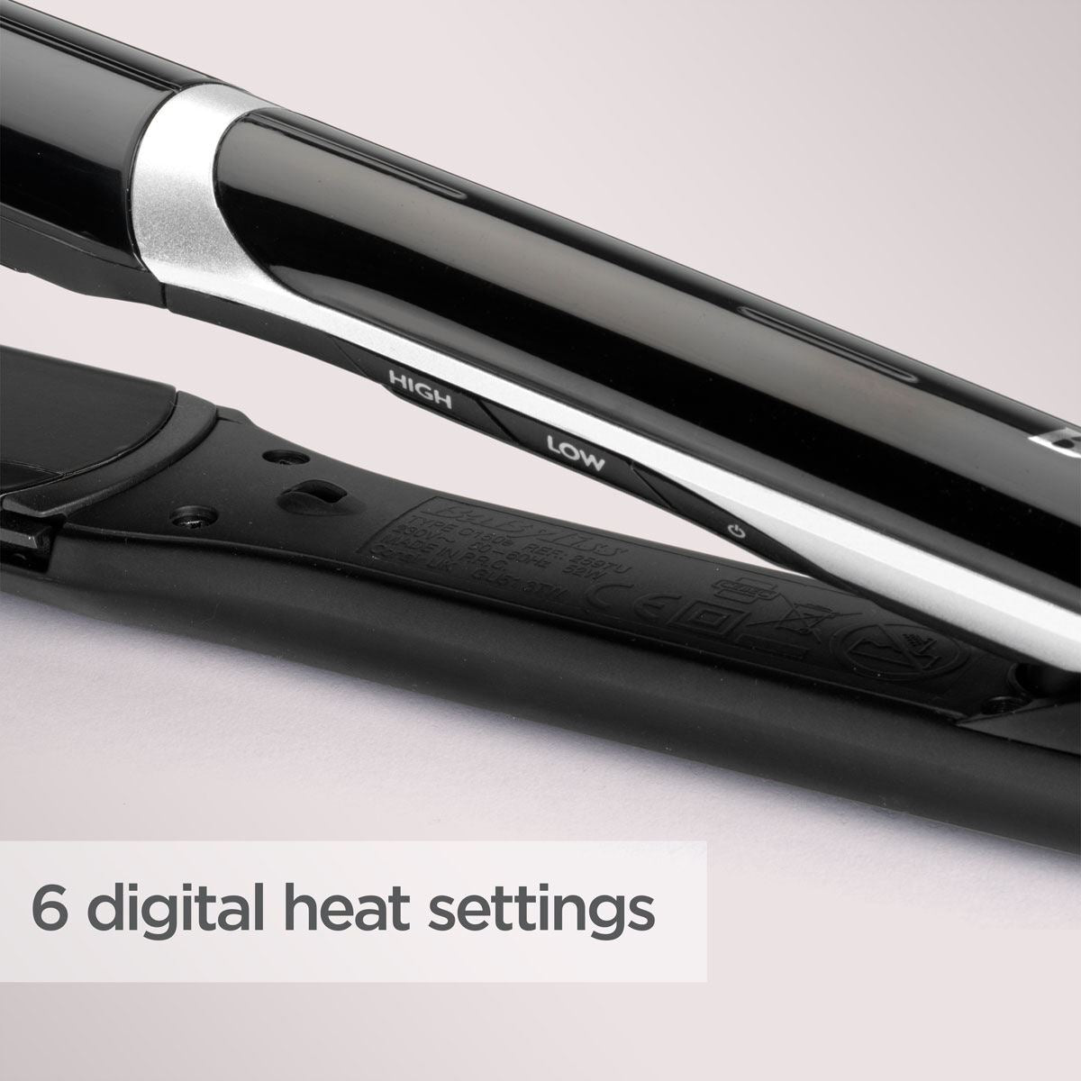 BaByliss Pro 2597U Wide Hair Straightener Ceramic Super Smooth