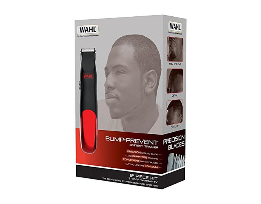 Wahl 9906-4017 Bump Prevent Beard Hair Trimmer - Cordless & Battery Operated