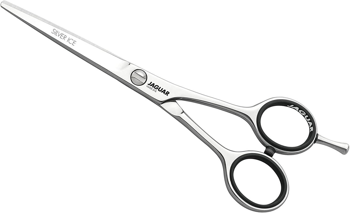 Jaguar Silver Ice Classic Micro Polished Barber Scissors For Hairdressing 5.5"