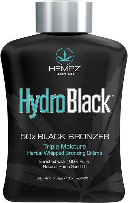 Hempz Hydro Black Tanning Lotion 50x Black Bronzer Triple Moisture