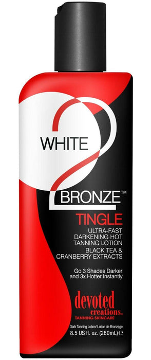 Devoted Creations White 2 Bronze Dark Tanning Lotion - Tingle