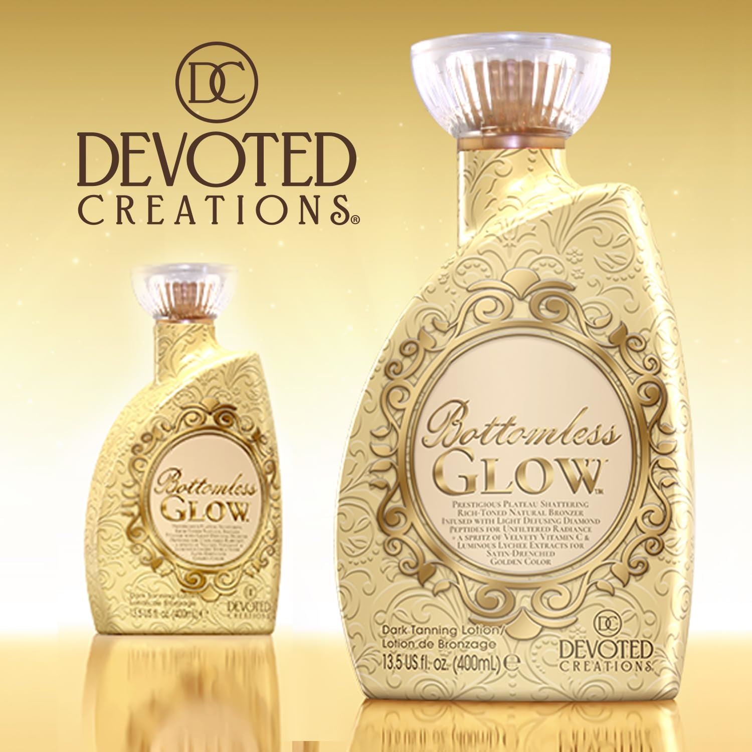 Devoted Creations Bottomless Glow – DHA-Free Luxury Bronzer for Radiant Glass Skin Glow