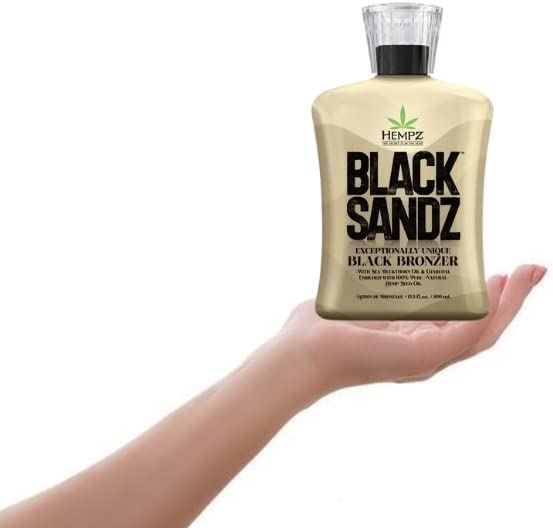 Lotion bronzante Hempz Black Sandz, poudre bronzante noire exceptionnellement unique