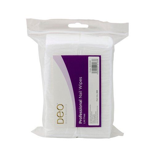 Deo Disposable Salon Nail Wipes Lint Free - Pack of 200