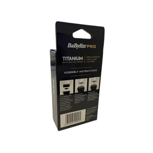 BaByliss Pro Titanium Shaver Replacement Foil & Cutters Kit For FXFS2 - Gold