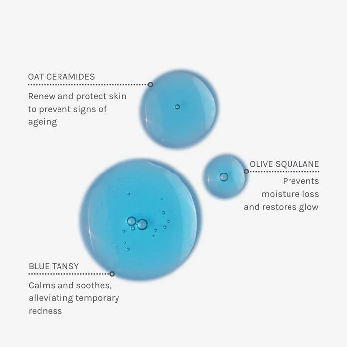 Evolve Beauty Organic Blue Velvet Ceramide Serum Soothing Skin Barrier Oil 30ml