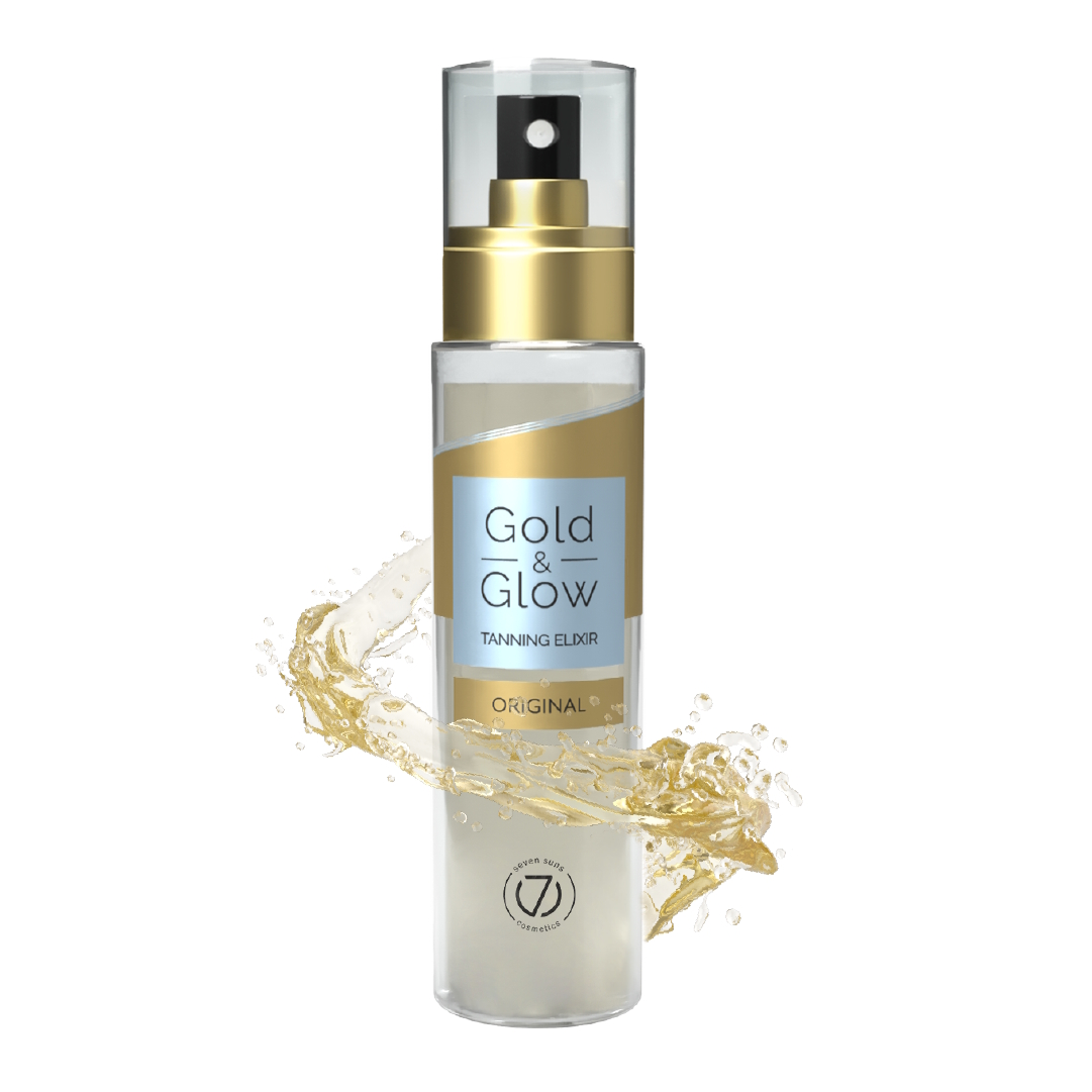 7suns Gold Glow Dry Tanning Oil Rapid Tan Enhancer Bronzing Oil Hydration 100ml