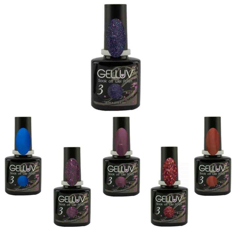Gelluv Soak Off Gel Nail Polish NYC Collection - 8ml Bottles