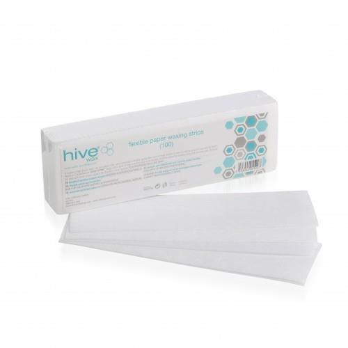 Hive Of Beauty Waxing Bandes d'épilation en papier flexibles - Paquet de 100
