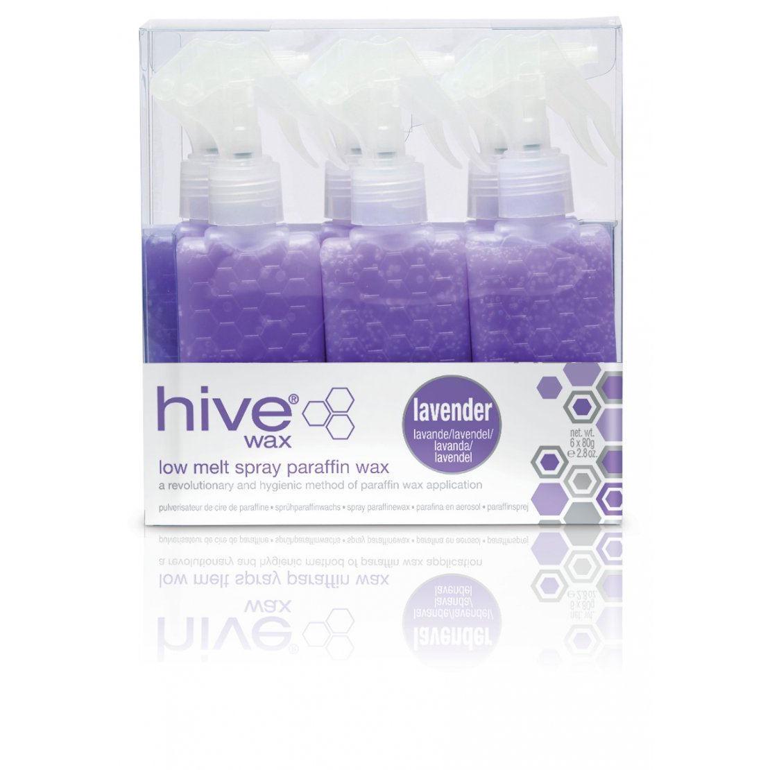 Hive of Beauty Lavender Spray Paraffin Wax Spray Catridges 80g (6)