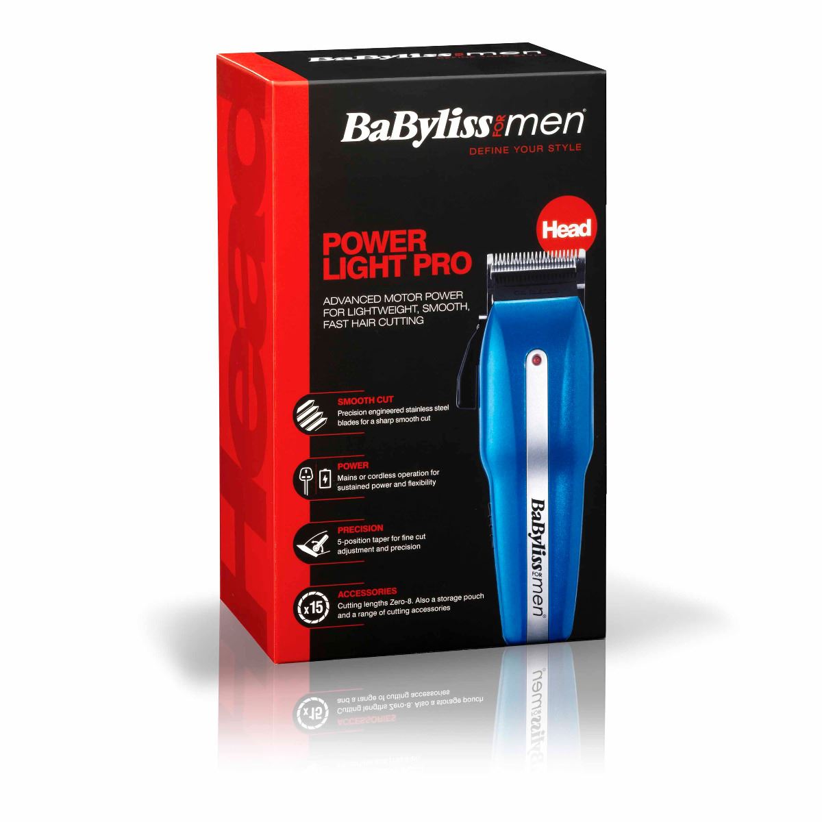 BaByliss Pro 7498CU Cordless Hair Clipper Power Light Pro