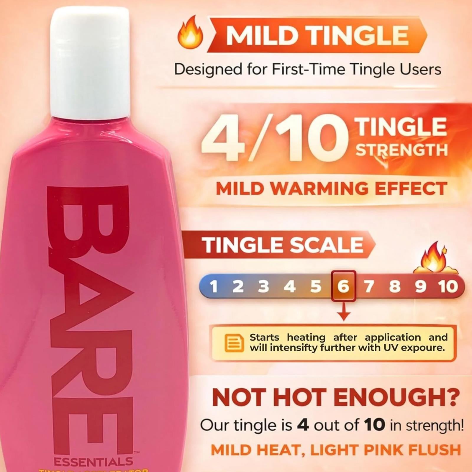Pro Tan Bare Essentials Tingle Accelerator Heat Intensifier Tanning Lotion - 236ml