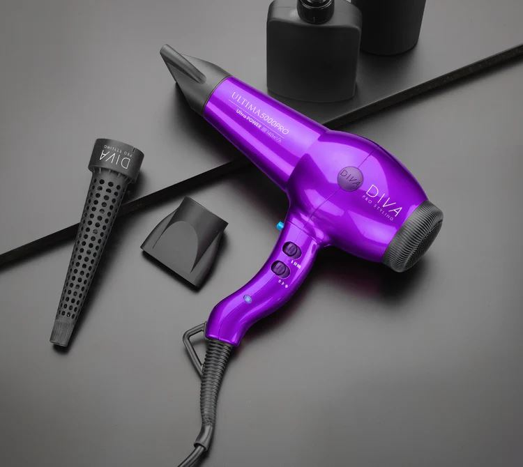 Diva Pro Ultima 5000 Pro Hair Dryer 2200W - Purple