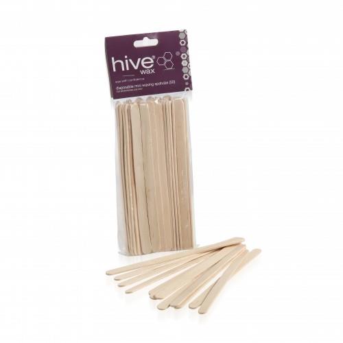 Hive Of Beauty Waxing Disposable Mini Wooden Application Spatulas