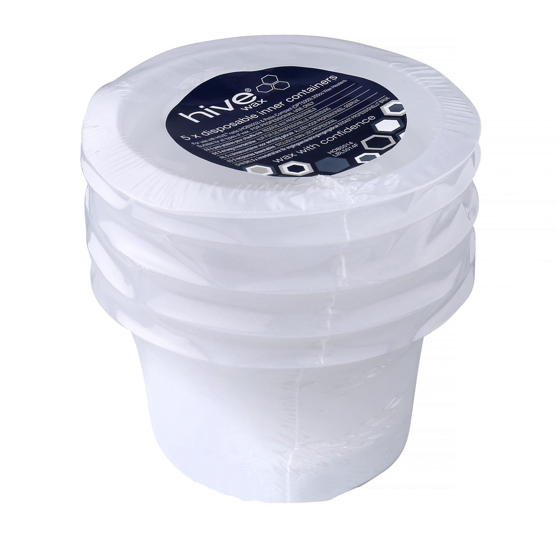Hive of Beauty Mini Disposable Wax Heater Inner Pots Container x 5