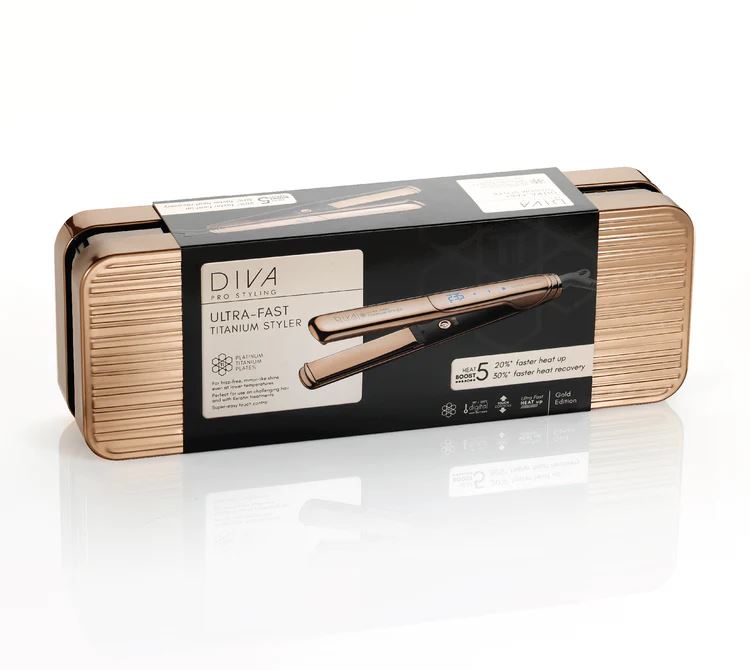 Diva Pro Ultra Fast Platinum Titanium Hair Styler