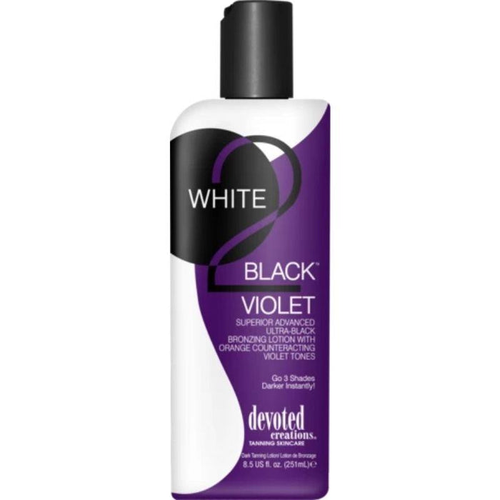 Devoted Creations White 2 Bronze Ultra Black Tanning Lotion - Violet