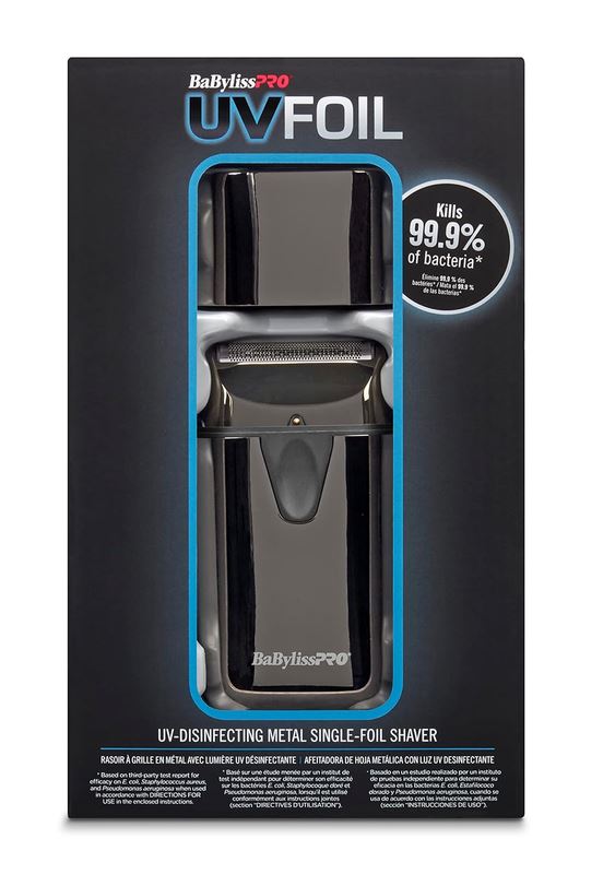 BaByliss Pro Cordless UV Double Foil Shaver UV-Disinfecting Lid