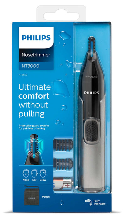 Philips NT3650 Nose Ear & Eyebrow Hair Trimmer Battery Operated Series 5000